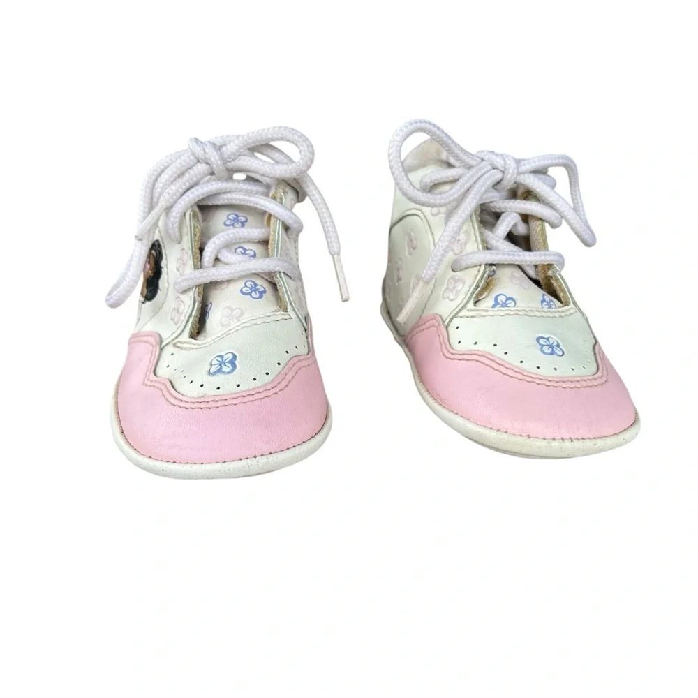VTG Disney The Hunchback of Notre Dame Esmeralda Baby Shoes Pink Purple FLAWS